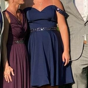 Blue cocktail dress